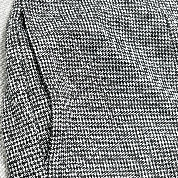 Alfred Dunner Pants Women's 16 Black White Houndstooth Pockets Stretch Pull On - Picture 1 of 9